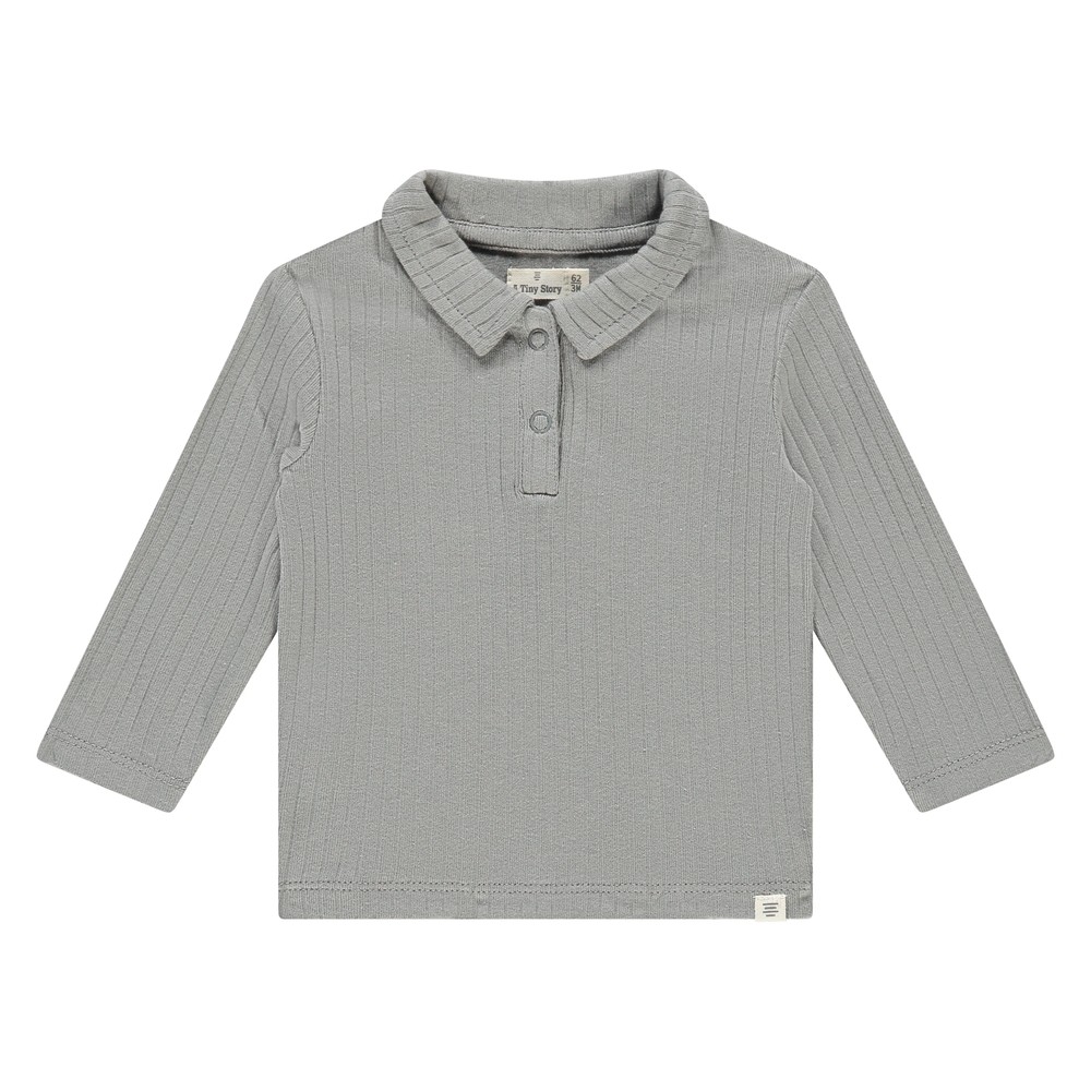 Babyface Baby T-Shirt Long Sleeve - Steel - Gr.68
