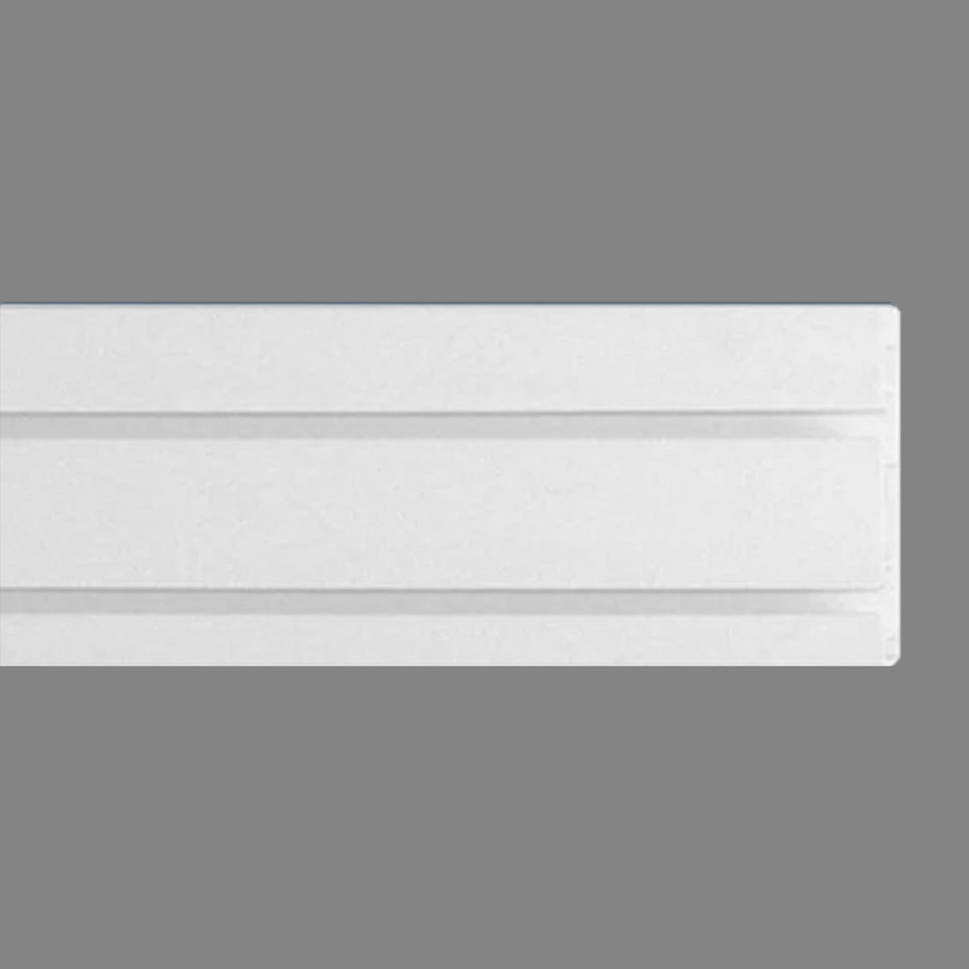 Wiesemann | Gardinenschiene | Zweiläufig | Kunststoff | 15 x 63 x 1800 mm | Vorhangschiene | Weiß