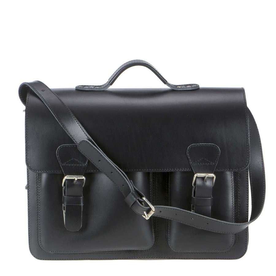 Aktentasche Leder 40x31cm mit 2 Fächern 