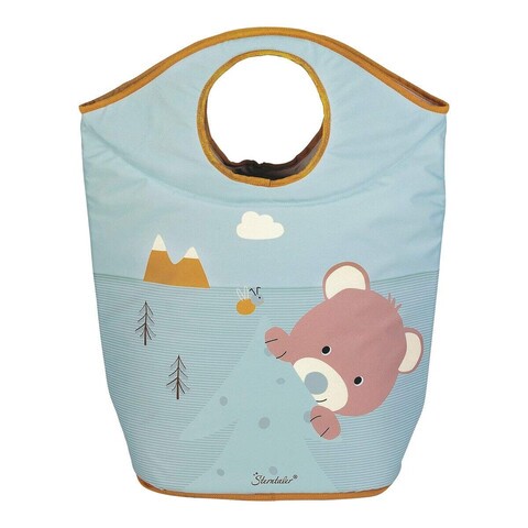 Sterntaler Aufbewahrungskorb Ben – Faltbarer Wäschekorb mit Bär-Motiv - Neu