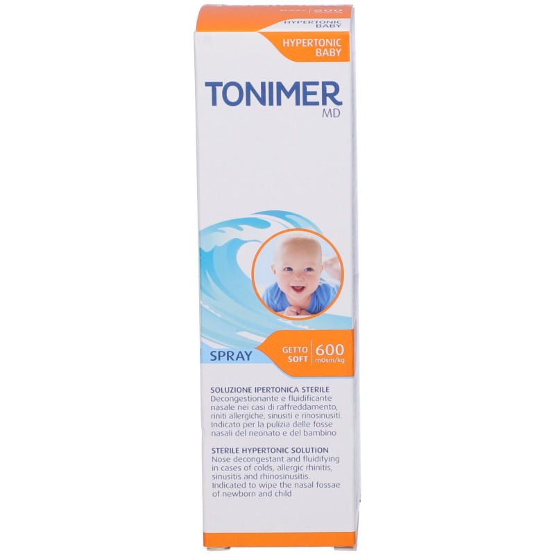 Tonimer Md Hypertonic Baby Soluzione Fisiologica Spray Nasale per Bambini 100ml