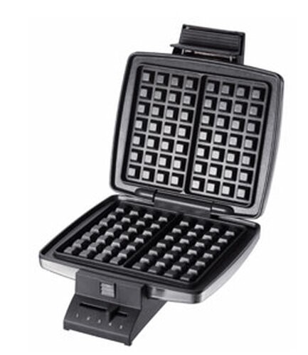 Cloer 1445 Waffeleisen 2 Waffel(n) 930 W Schwarz, Edelstahl