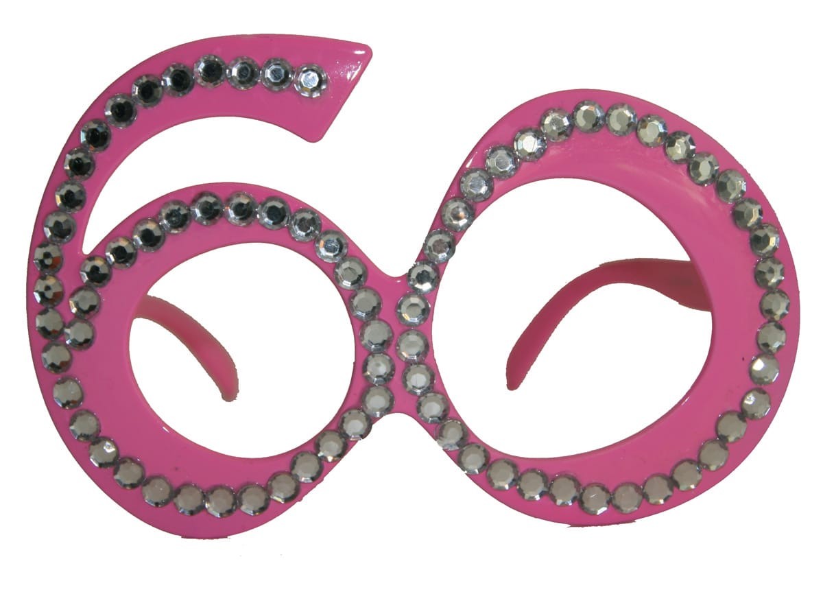 Partybrille Diamond 60 rosa