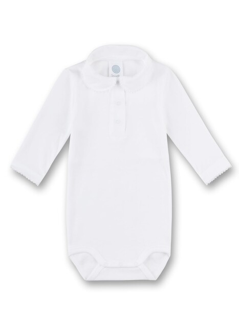 Sanetta Baby Body Basic Weiß Langarm Größe 74 - Neu