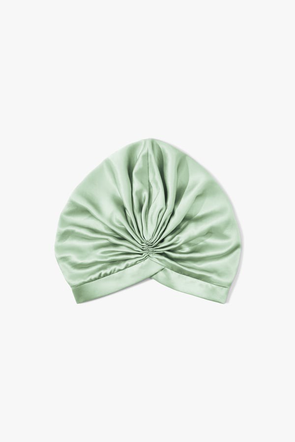 LILYSILK Seiden Turban Dusty-Aqua | 100% Seide, Weich & Glänzend | Schlafmütze & Accessoire | One Size