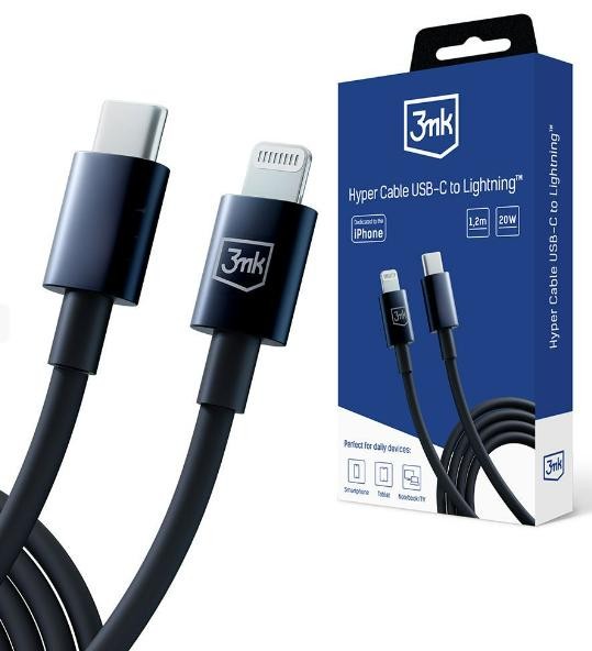 3MK 5903108541206 Kabel do ładowania USB czarny