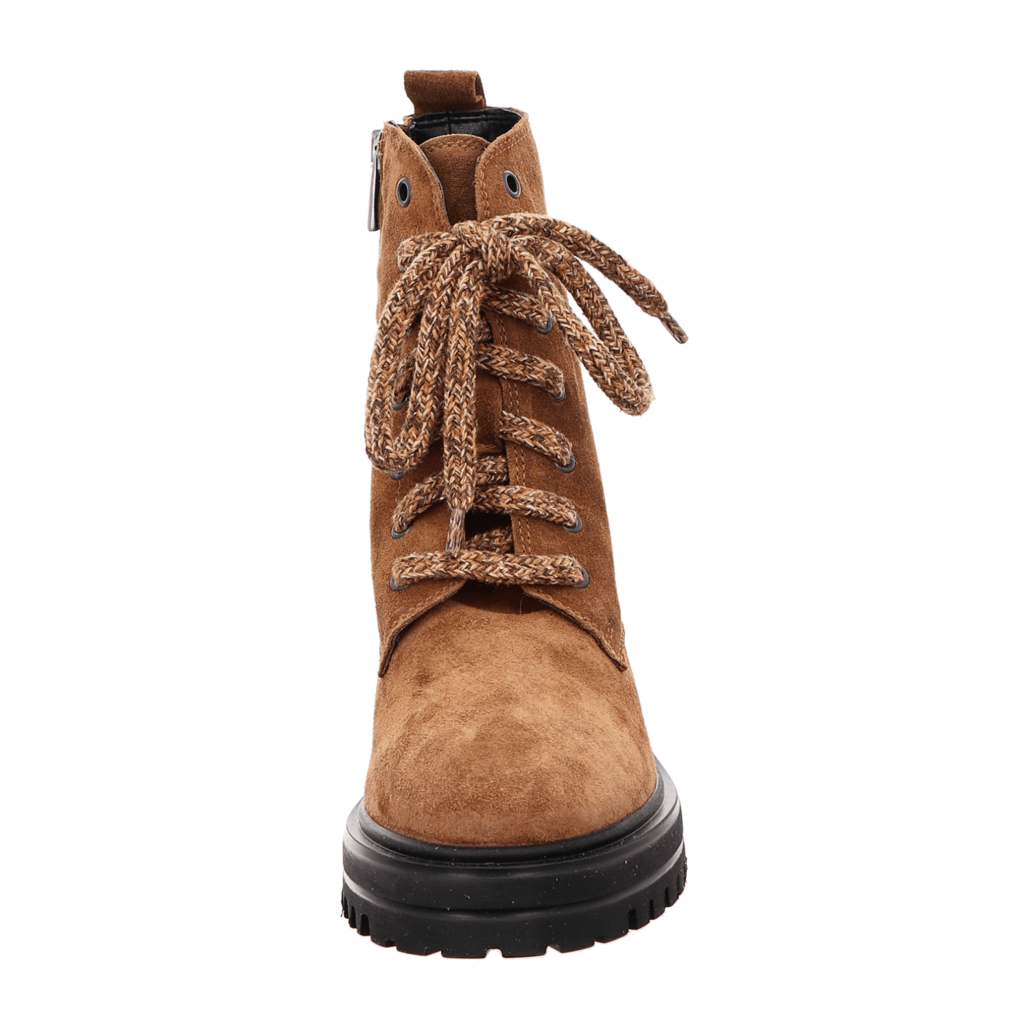 CC66 Schnürstiefelette Plateau für Damen, braun, Gr. 40 EU