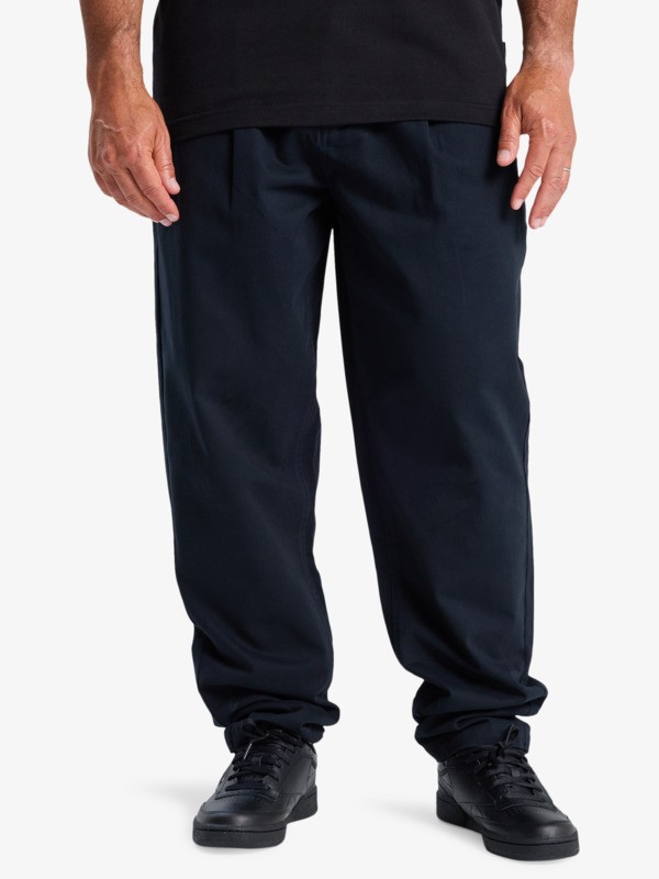 Quiksilver Diamond Pleated - Bundfaltenhose für Männer - Schwarz