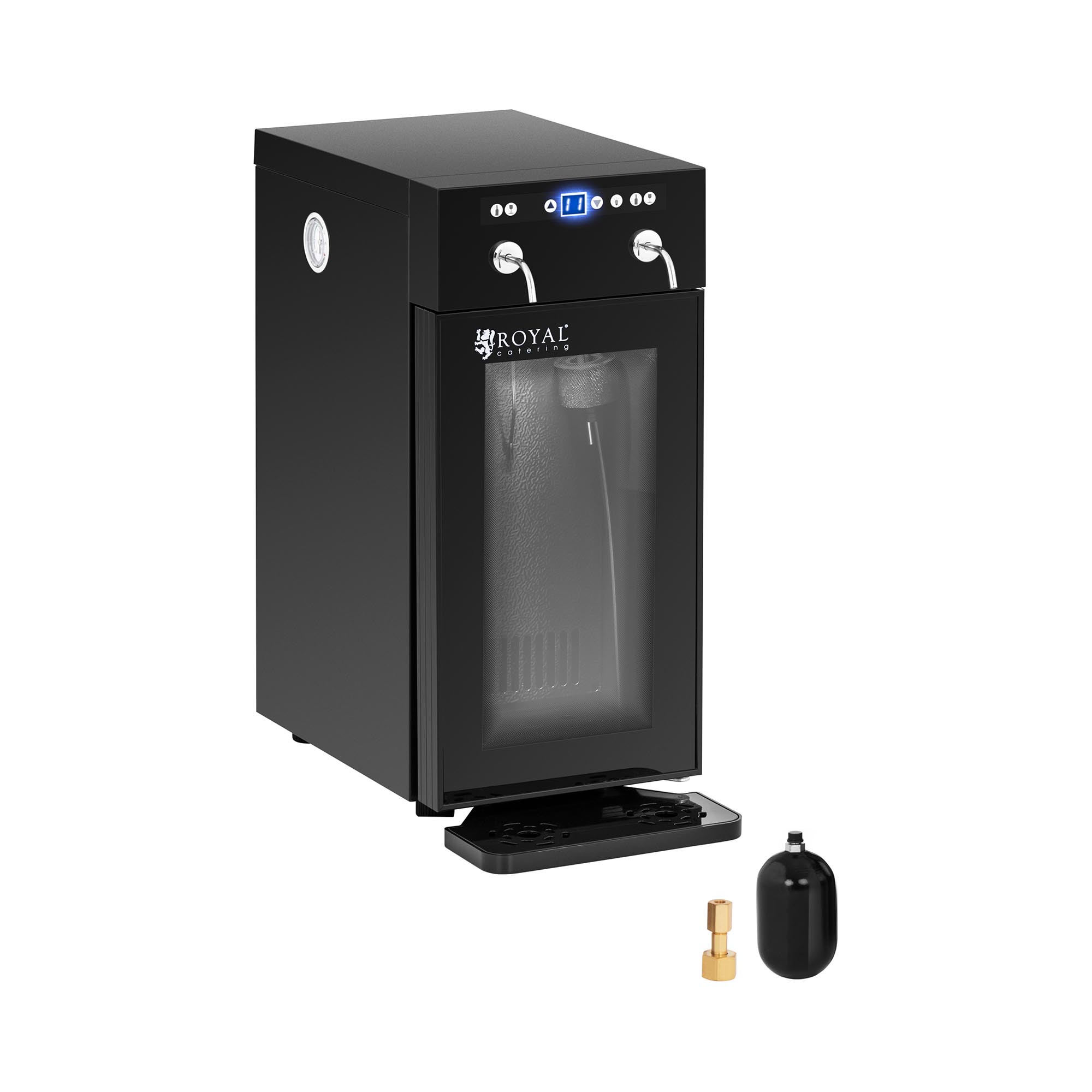 Royal Catering Weinkühlschrank - mit Ausschank - 2 Flaschen