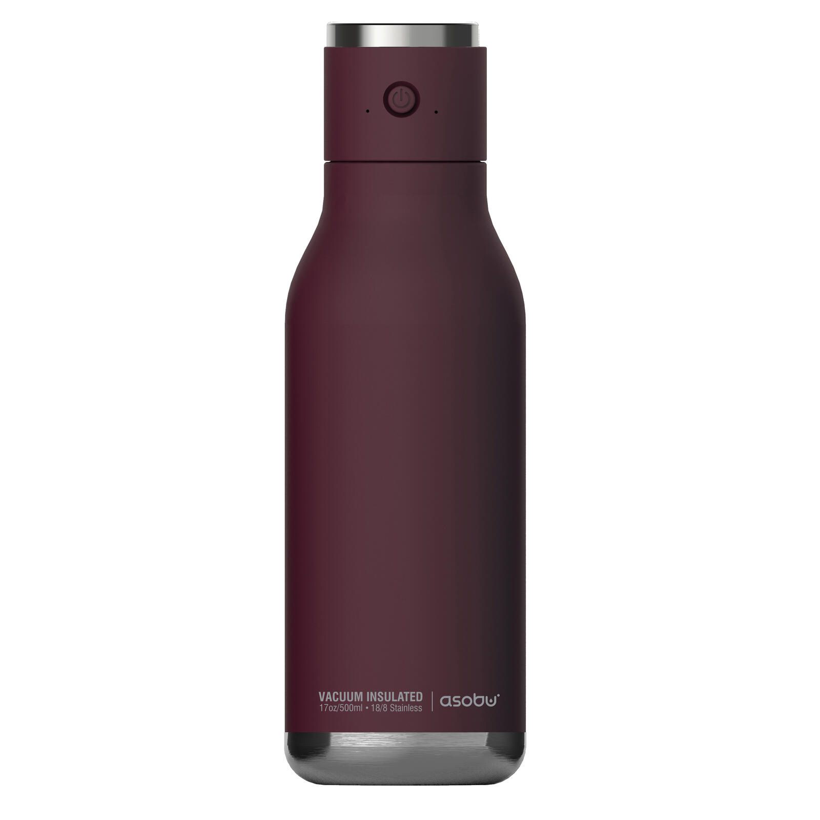 Asobu Wireless Beat isolierte Edelstahlflasche mit Bluetooth® Lautsprecher - burgunderrot (BT60 burgundy)