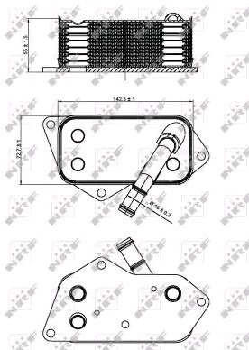 NRF 31277 Ölkühler ohne Filter