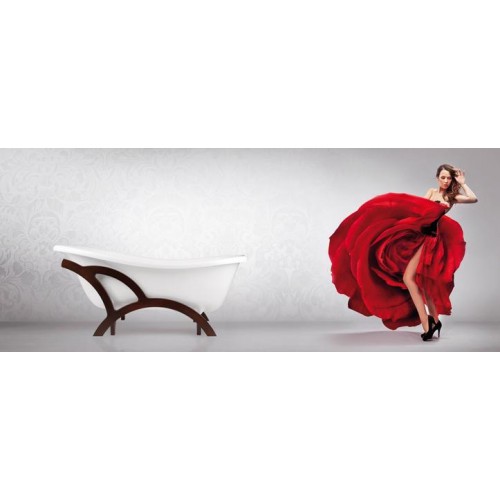 Exclusive Badewanne Weiß Bade Wannen freistehende Acrylwanne Design