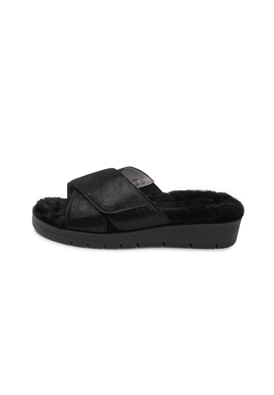 Wärmender Hausschuh Samtziege