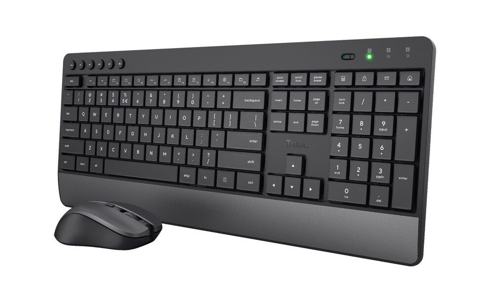 Trust Trezo Tastatur Maus enthalten RF Wireless QWERTZ Deutsch Schwarz