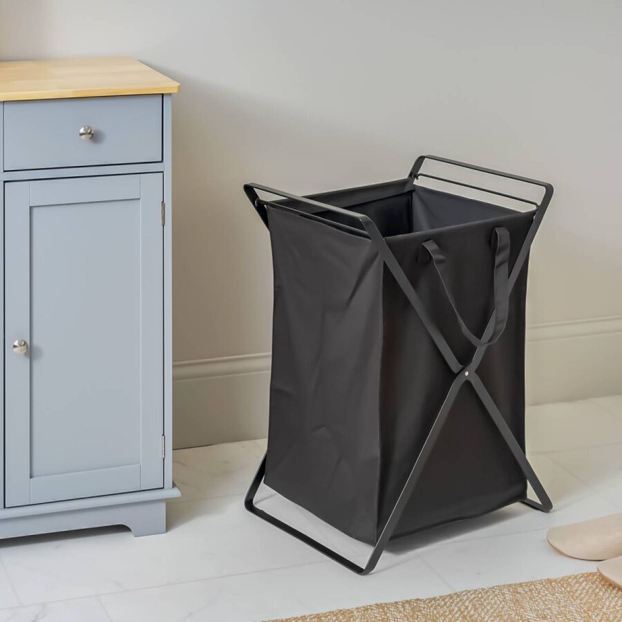 Wäschesammler 49x64x37cm Wäschekorb mit herausnehmbarer Tasche Yamazaki Home 