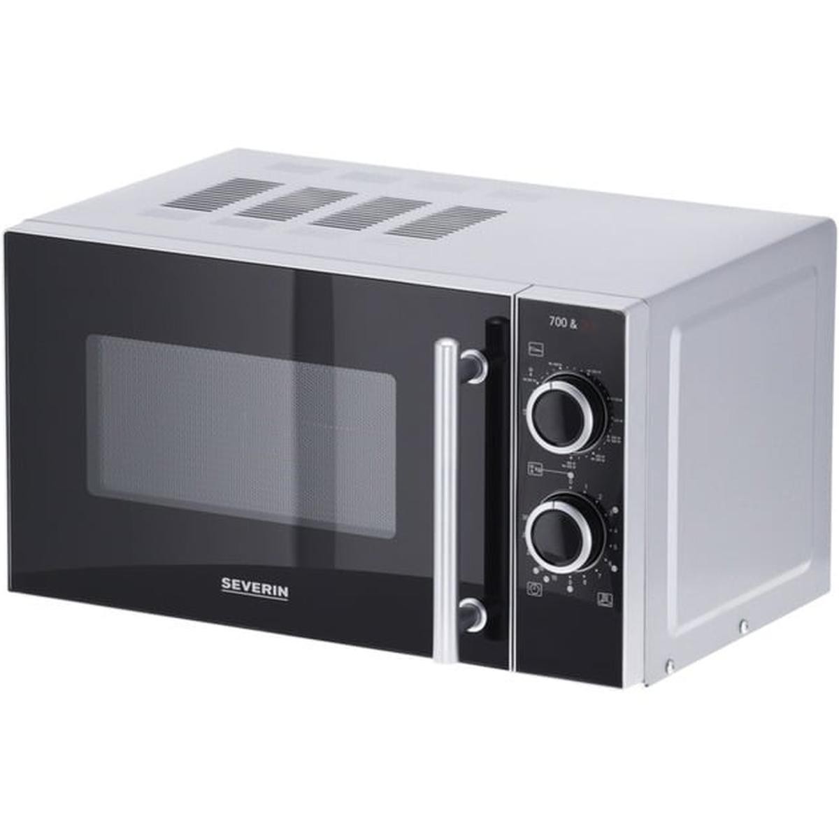 Severin MW 7771 2-in-1 Mikrowelle mit Grill silber-schwarz