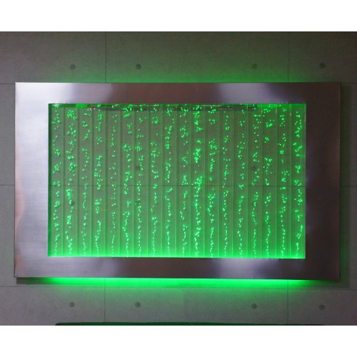 Wandpaneel mit Wasserblasen LED Wasserwand Designer Wasser Bild
