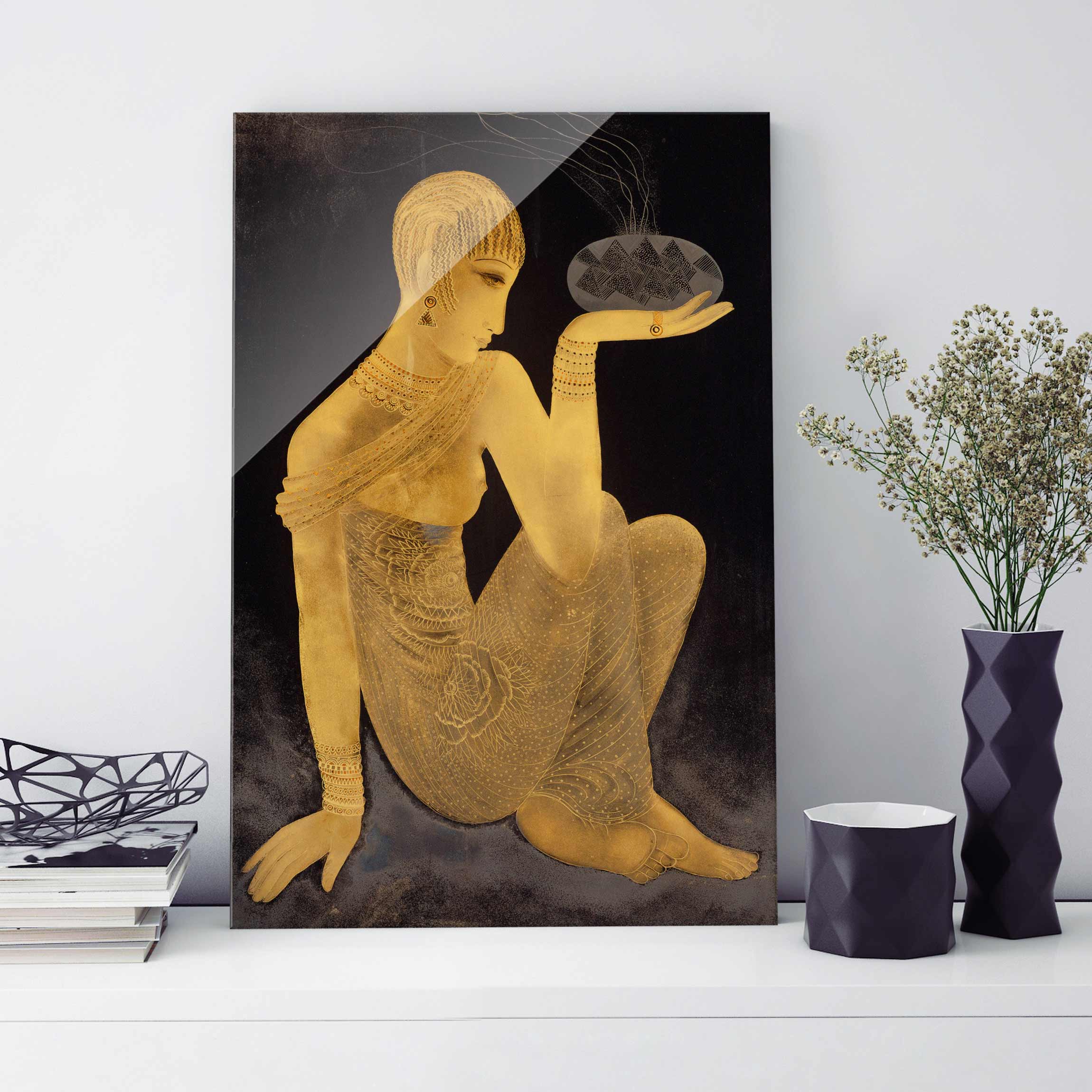 Glasbild Kunstdruck Jean Dunand - Parfum