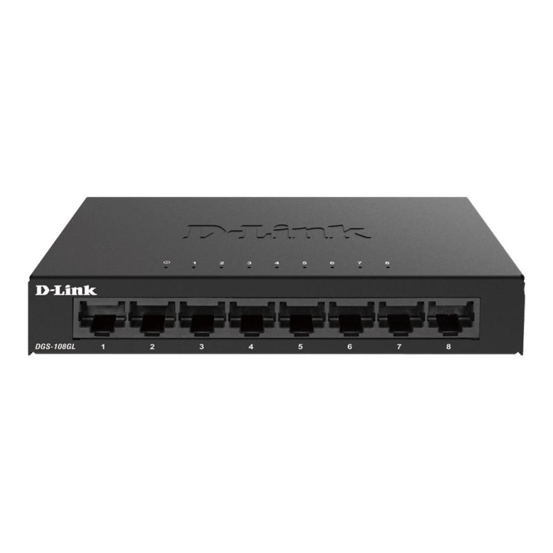 D-Link DGS-108GL 8-Port Unmanaged Gigabit Switch