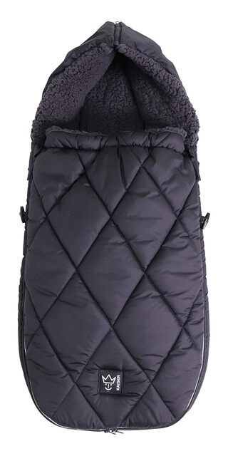Kaiser Winterfußsack XL TOO Schwarz Warm Kinderwagen Babyschale Winter