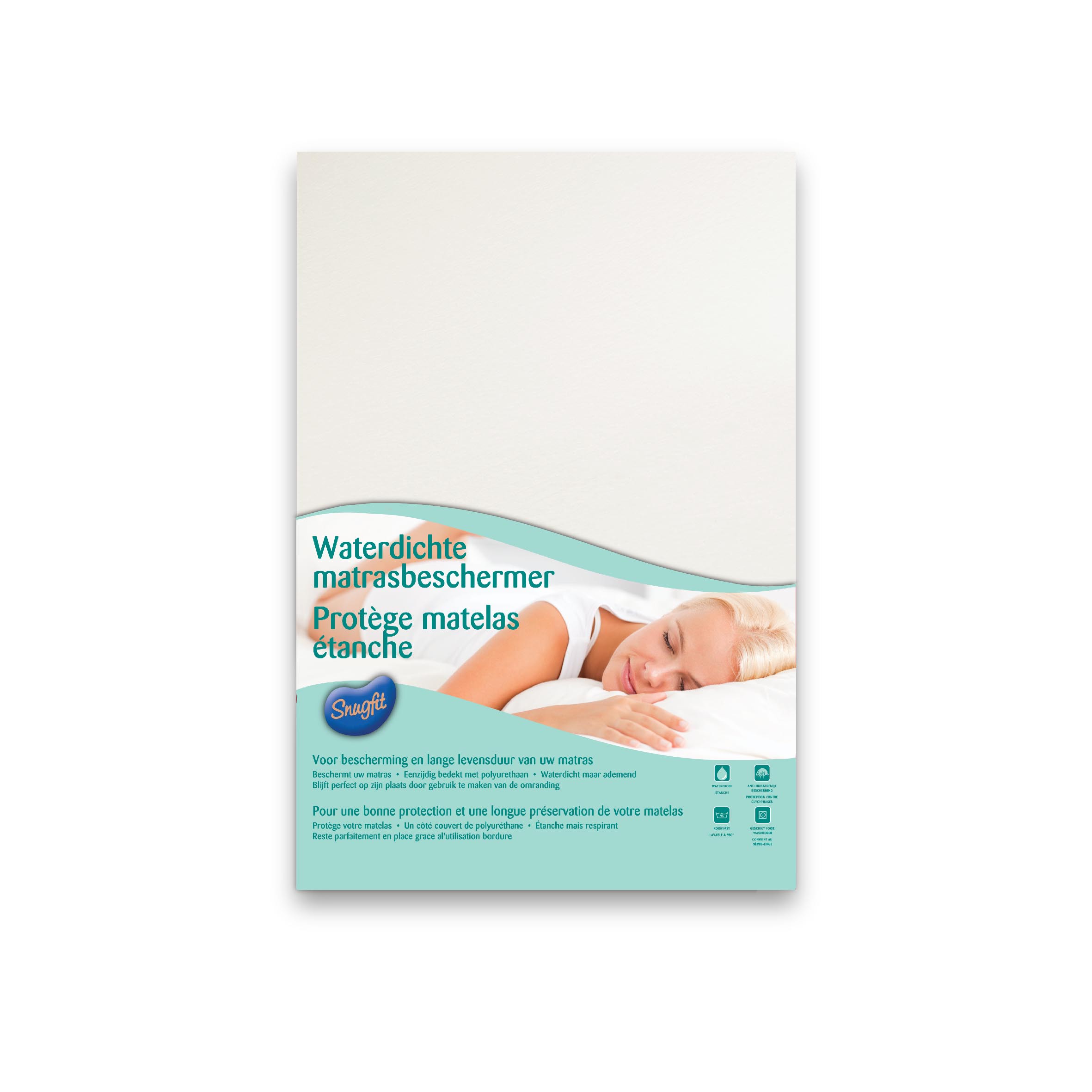 Wasserdichtes Split-Topper-Spannbettlaken Snug-Protect