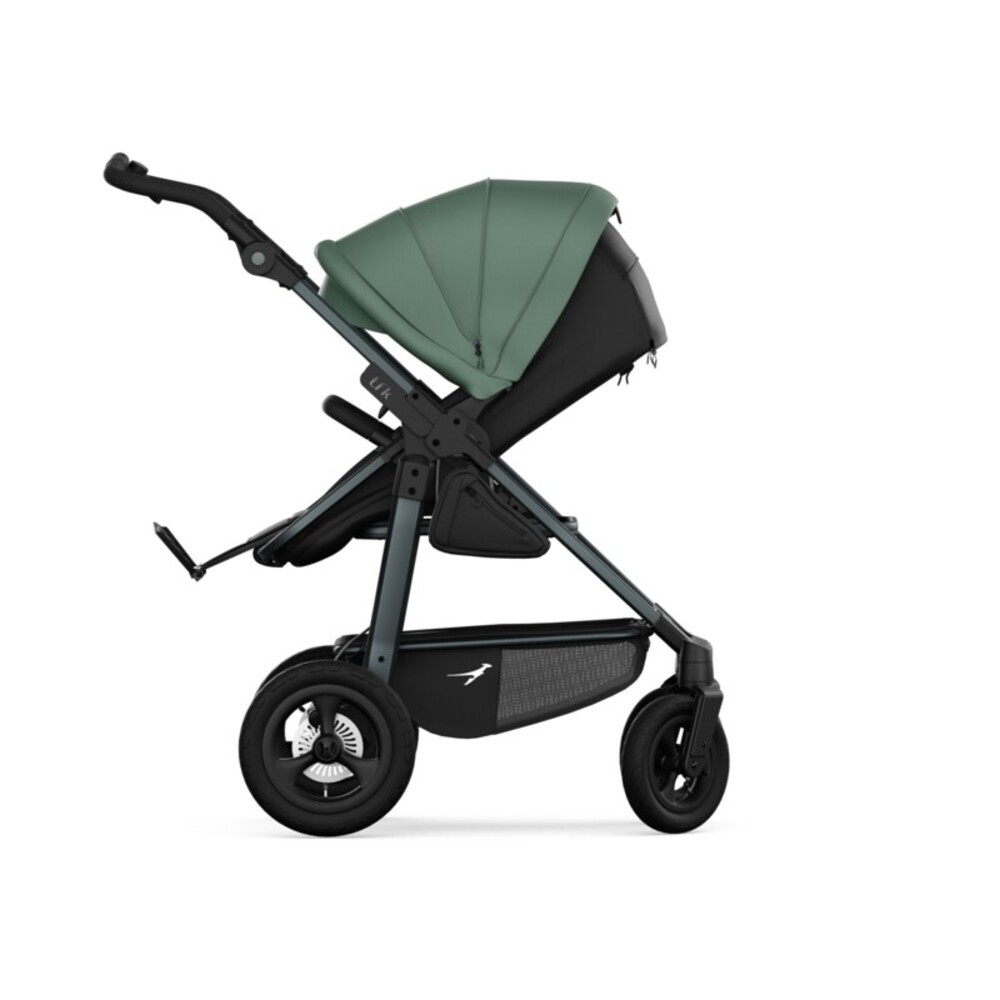 TFK mono 4 Kinderwagen-Set mit Luftrad-Set und Kombi-Einheit Olive