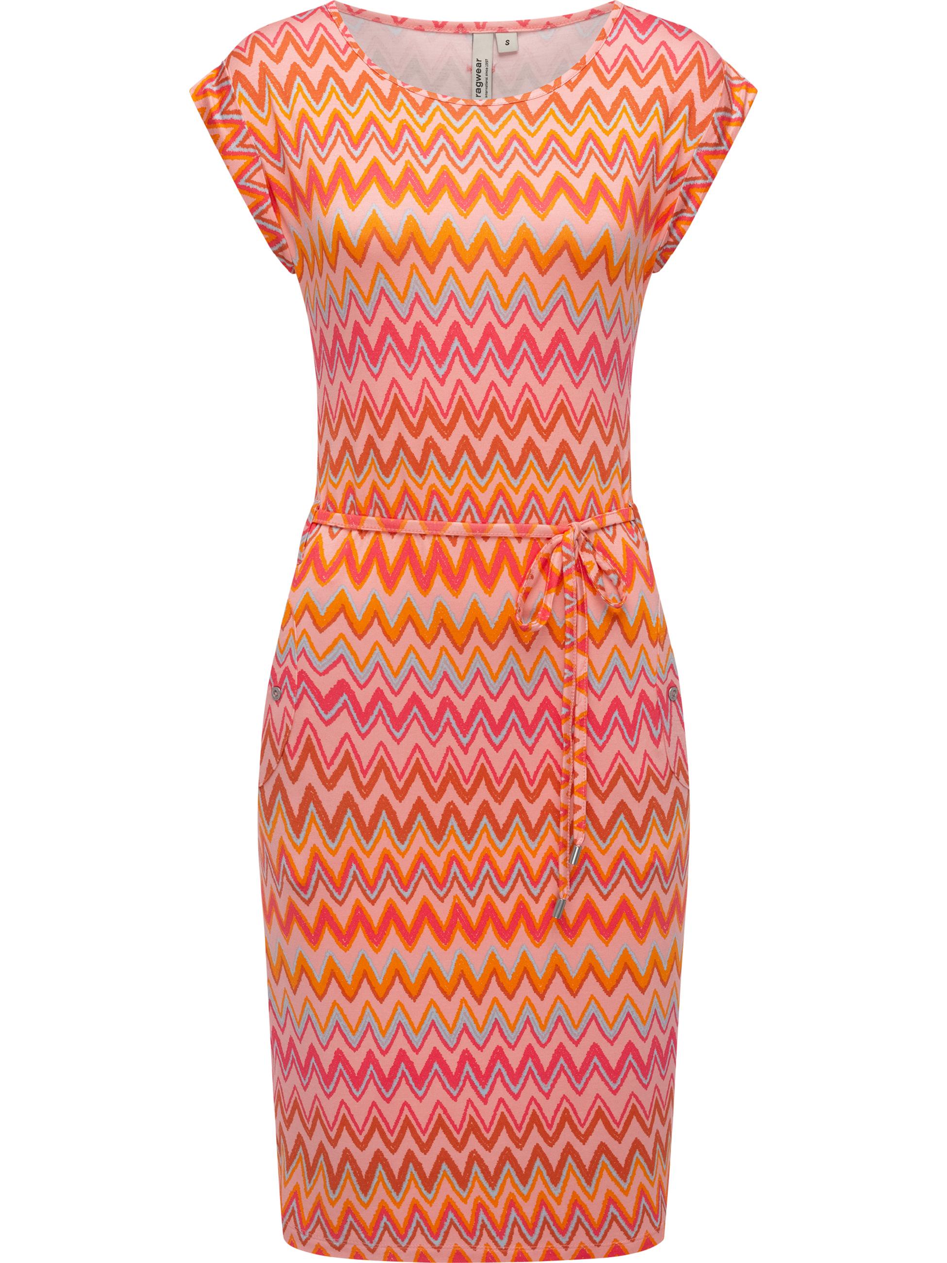 Bequemes Sommerkleid Kurzarm Midikleid 