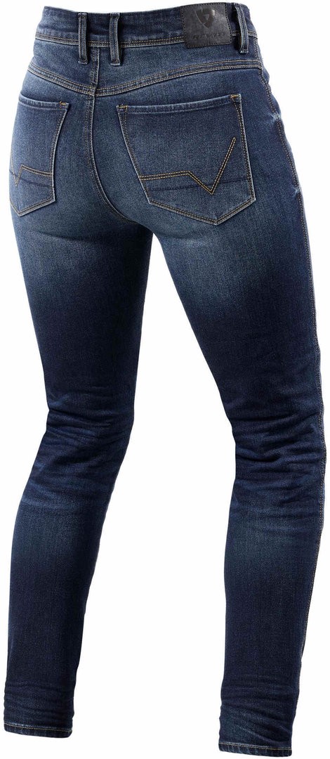 Revit Marley SK Ladies Motorcycle Jeans, blue, Size 34 for Women