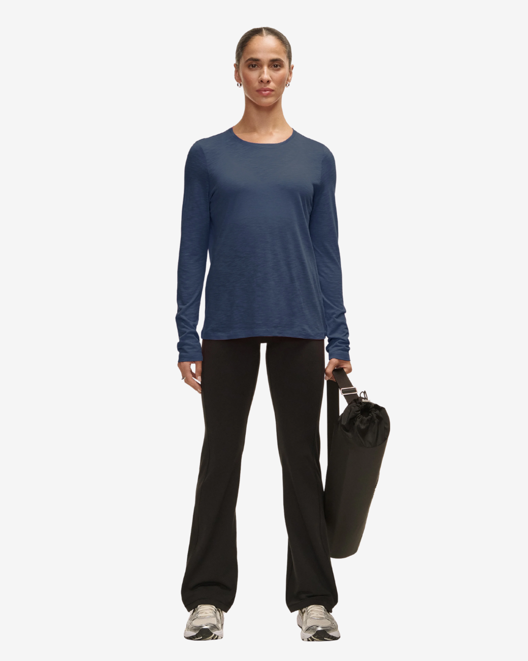 Casall Langarmshirt Soft Texture - Blue Shadow S