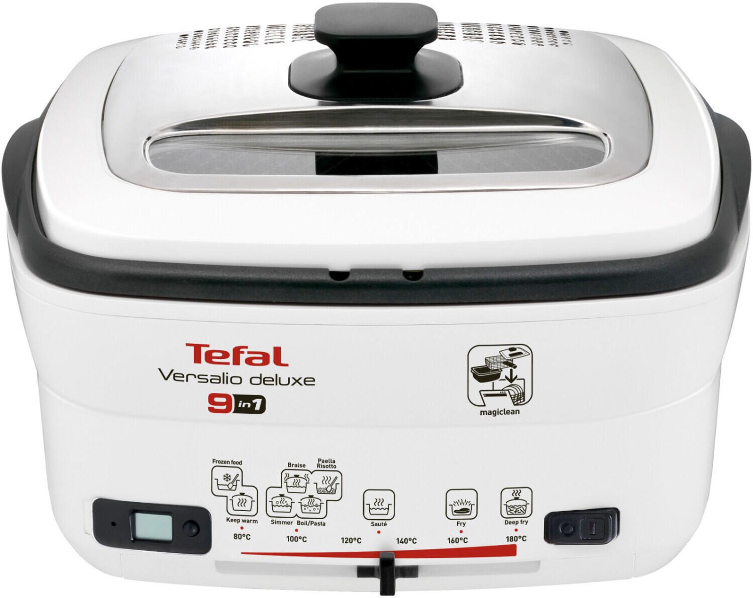 Tefal 9-in-1 Multifunktions-Fritteuse Versalio Deluxe 2L, weiß/schwarz