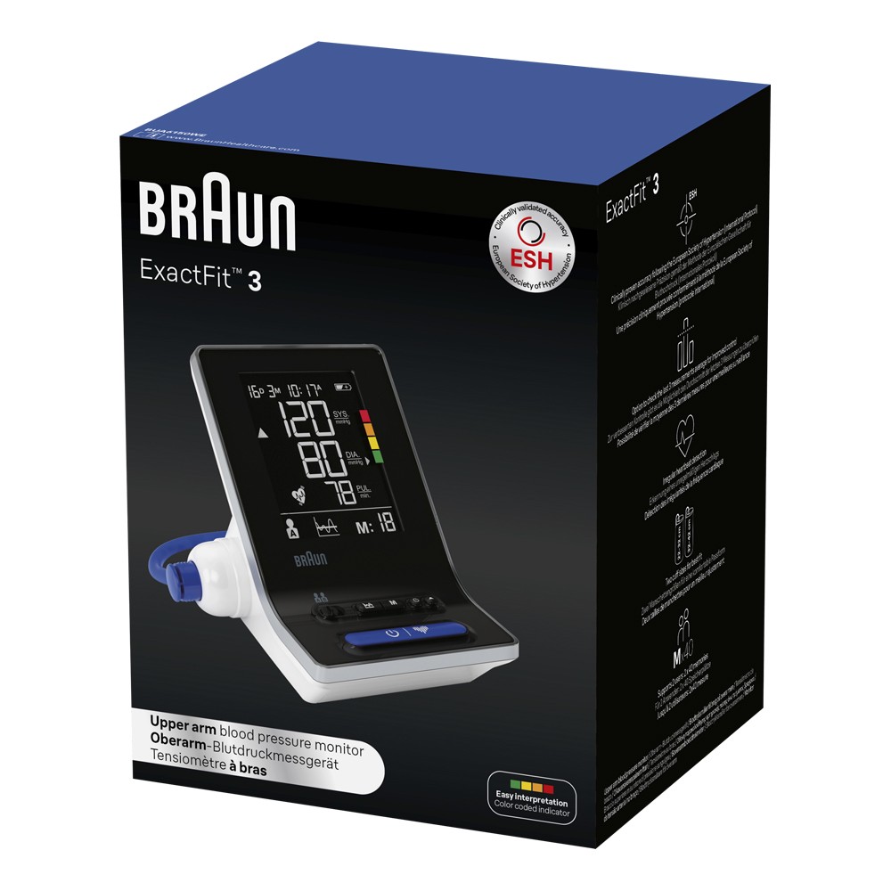 BRAUN ExactFit 3 Oberarm-Blutdruckmessgerät Bua6150  1 St