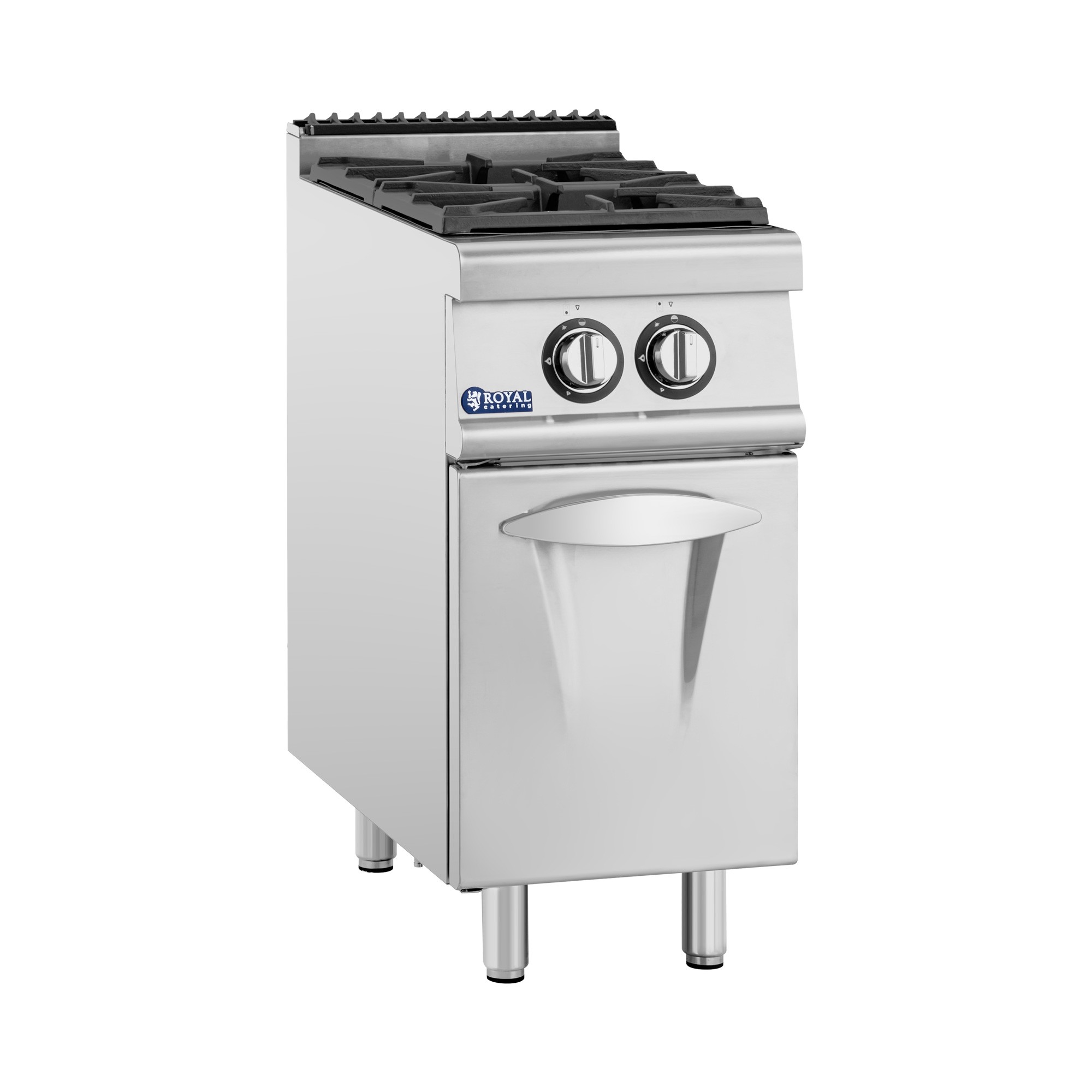 Gasherd - 7,2 kW - 2 Brenner - Unterschrank - Royal Catering