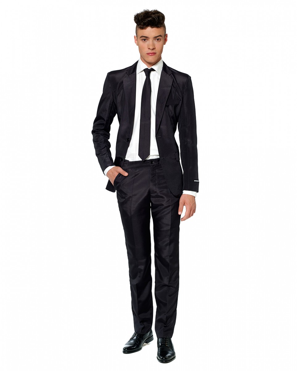 Suitmeister Solid Black Anzug