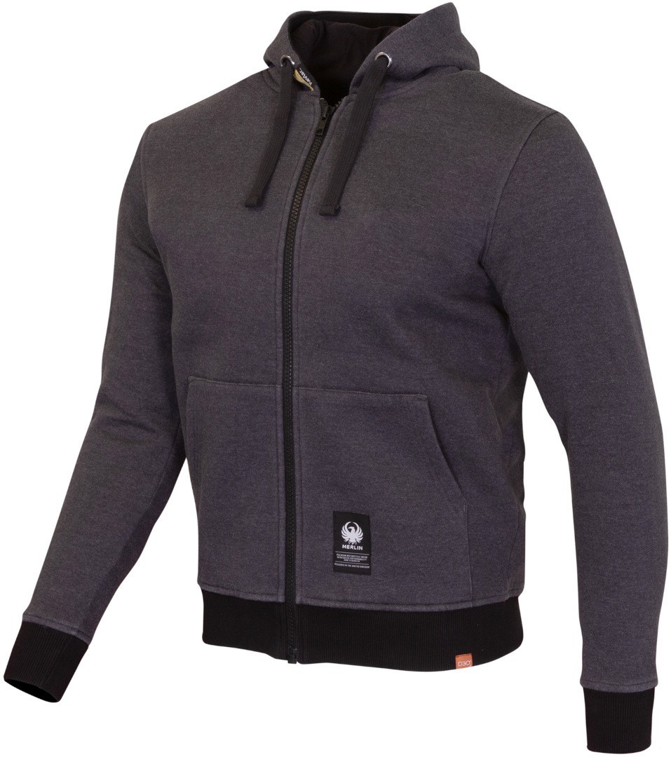 Merlin Cody Built With Kevlar® Grau Zip Hoodie Größe S