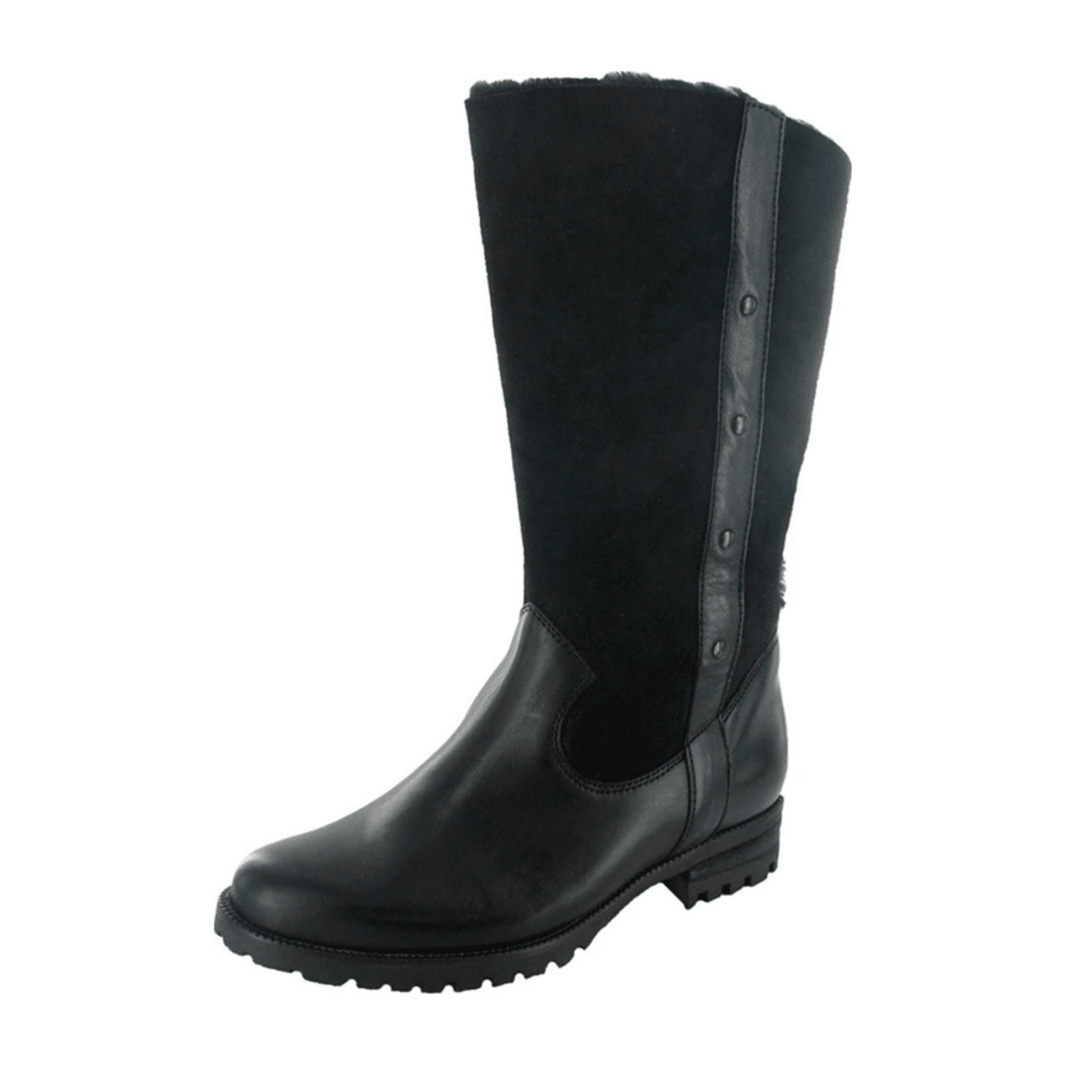 Semler Weitschaftstiefel für Damen, schwarz, Gr. 41 ½ EU / 7,5 UK