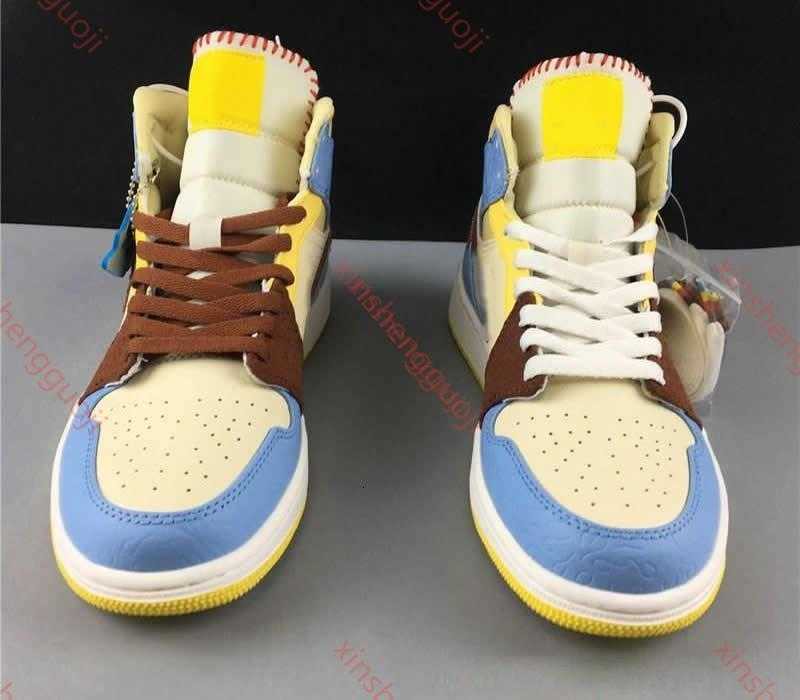 High Maison Chateau Rouge 1 Mid SE Fearless Basketball Designer Shoes Pale Vanilla Cinnamon Fashion Chaussures 36-45