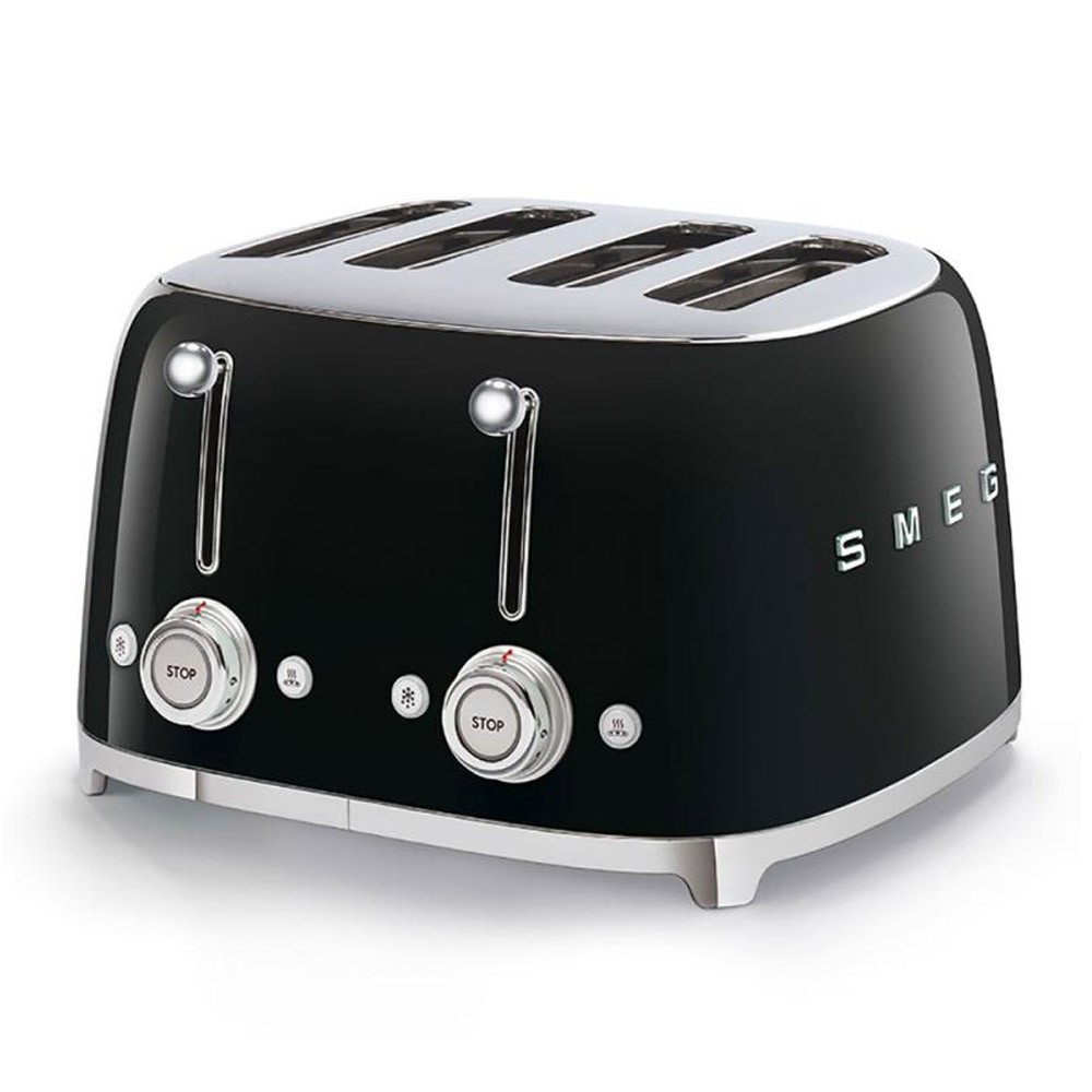 SMEG TSF03BLEU 2-Schlitz Toaster schwarz