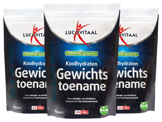 3x Lucovitaal hochkalorisches Nahrungsergänzungsmittel | 375 g
