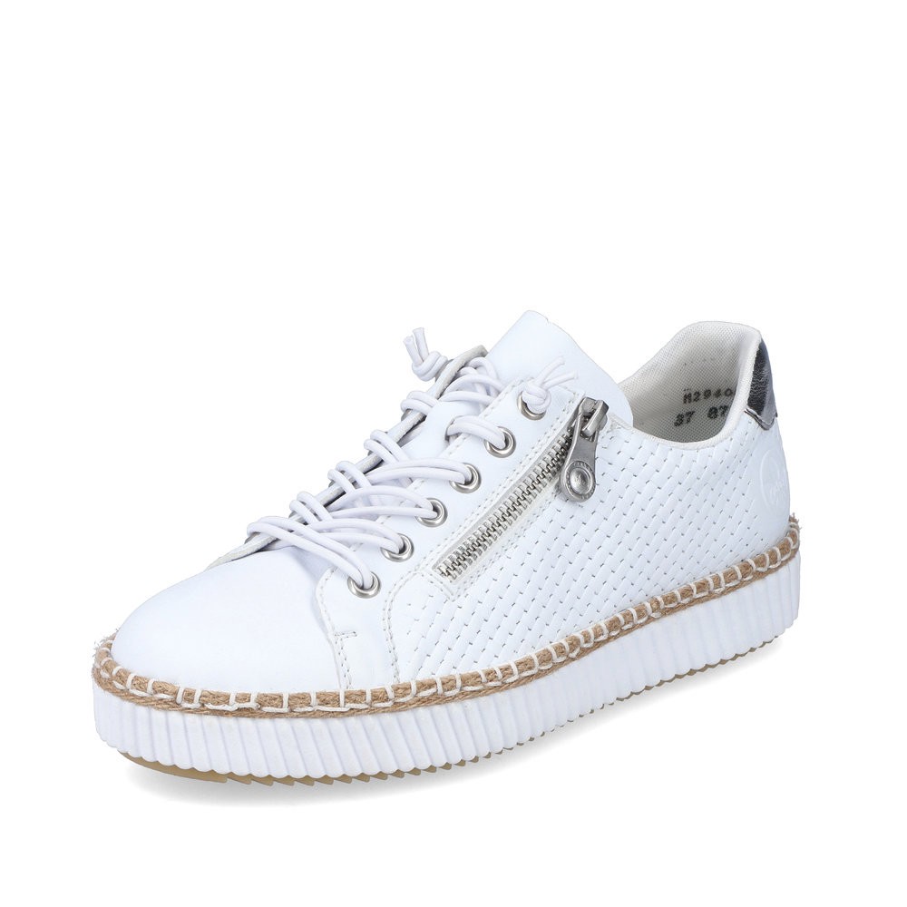 Rieker M2940-80 - Rieker Slipper Weiss