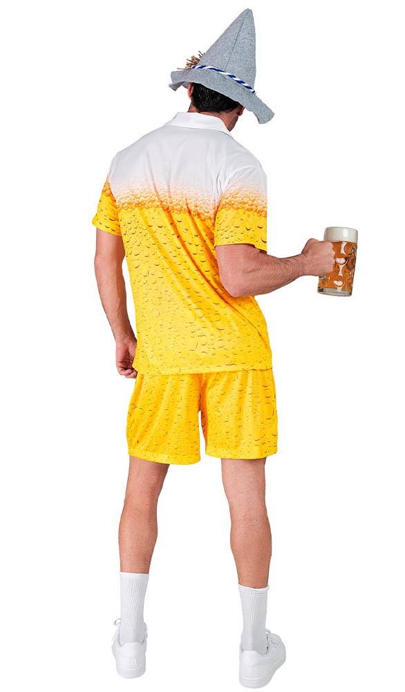 Sportlicher Bier Anzug Erwachsene | 2XL - Gelb  | Wir machen Party.de |