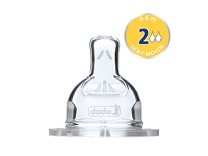 Dodie Flacher Schnuller Sensation+ 0-6 Monate Kapazität 2 x2