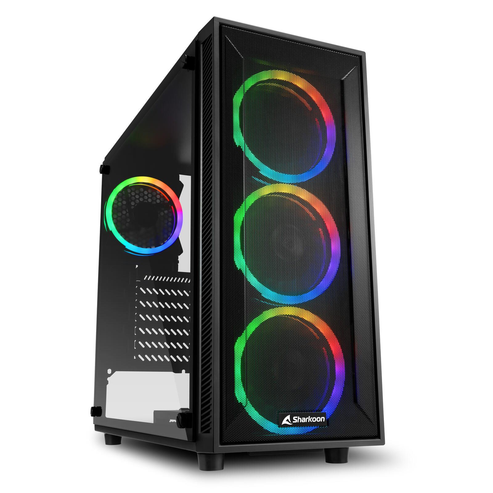 Sharkoon PC Gehäuse TG4M RGB ATX schwarz