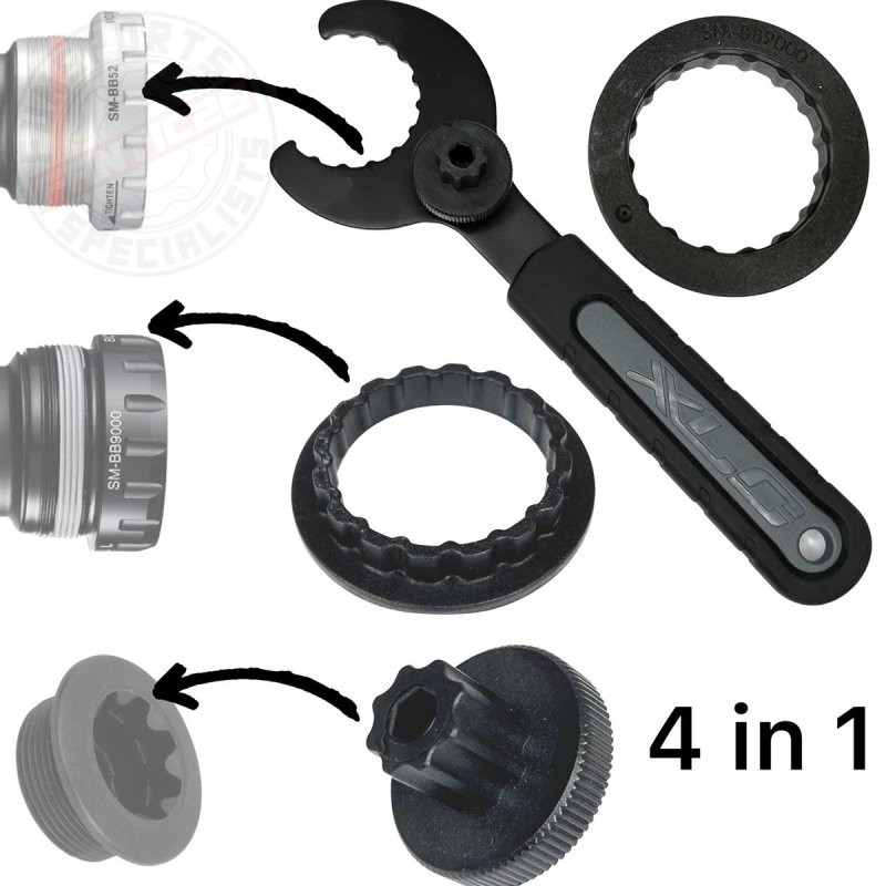 XLC Tretlager Montage Werkzeug TO-S90 mit Adapter Shimano bb800 BBR60 BB9000 GPX