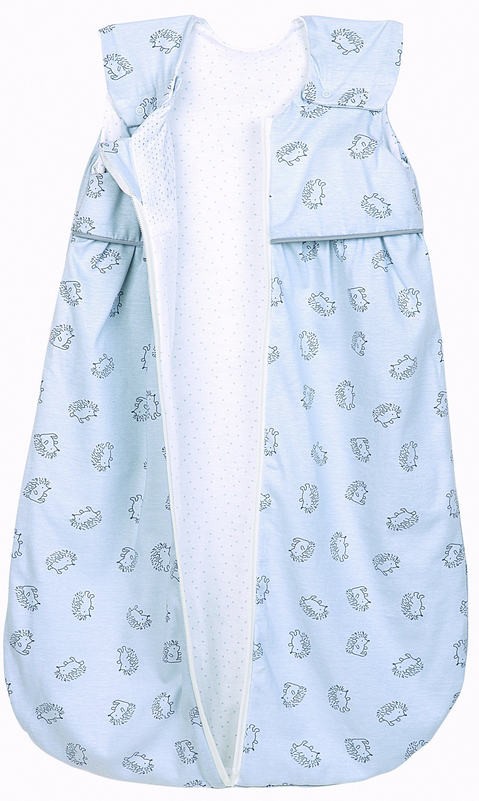 Odenwälder Jersey-Schlafsack Anni light 70 cm Igel grey