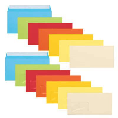 Tecno Briefumschläge DIN lang+ ohne Fenster haftklebend