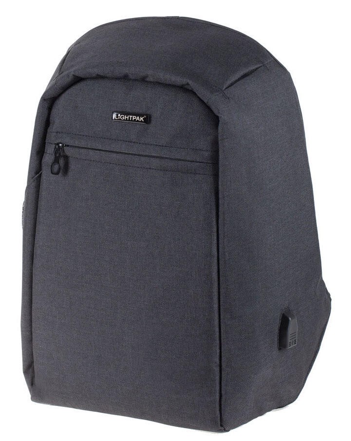 LIGHTPAK Rucksack SAFEPAK anthrazit bis 38,1 cm (15 Zoll)