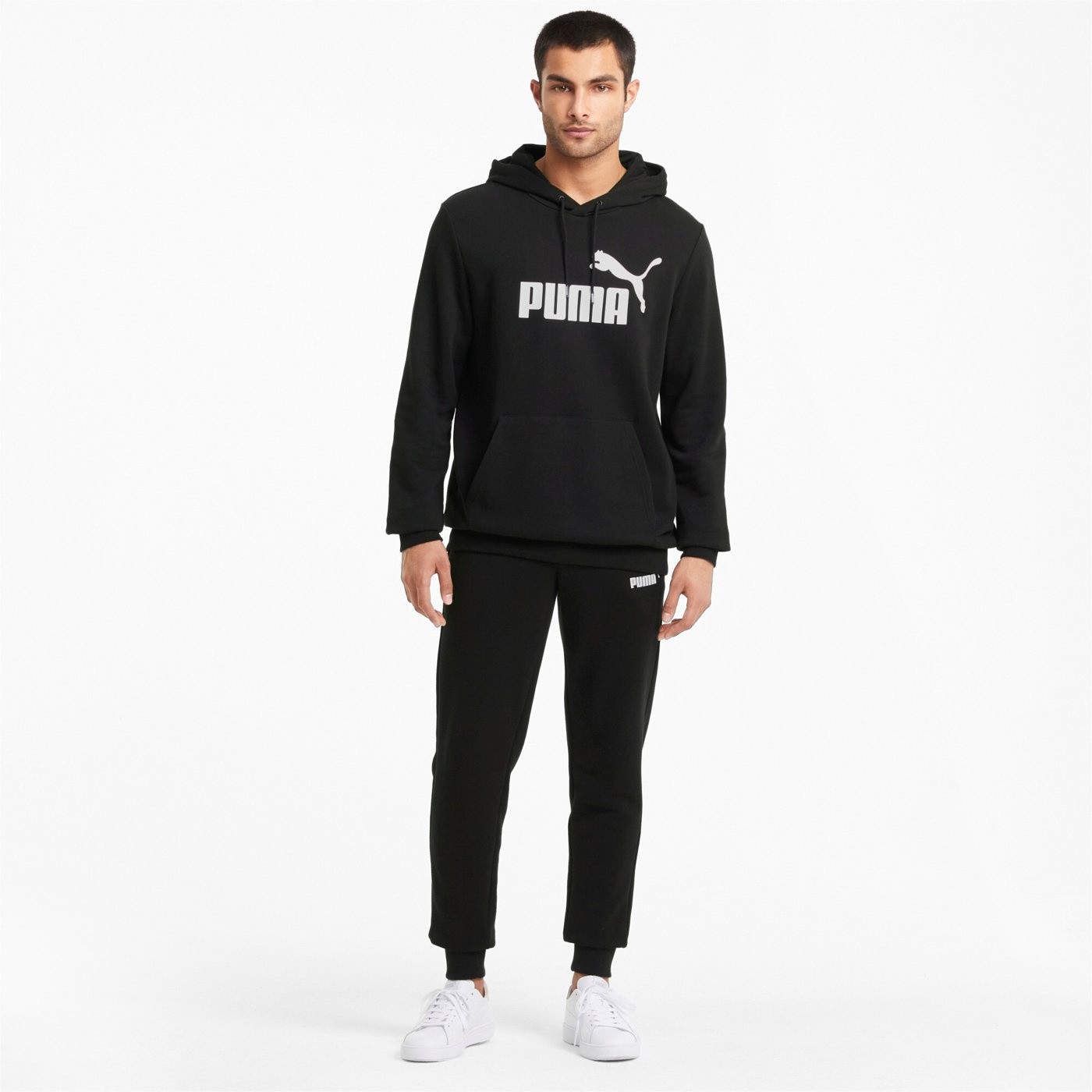 PUMA ESS BIG LOGO HOODIE TR 586688-01 - Herren Kapuzenpullover - Schwarz