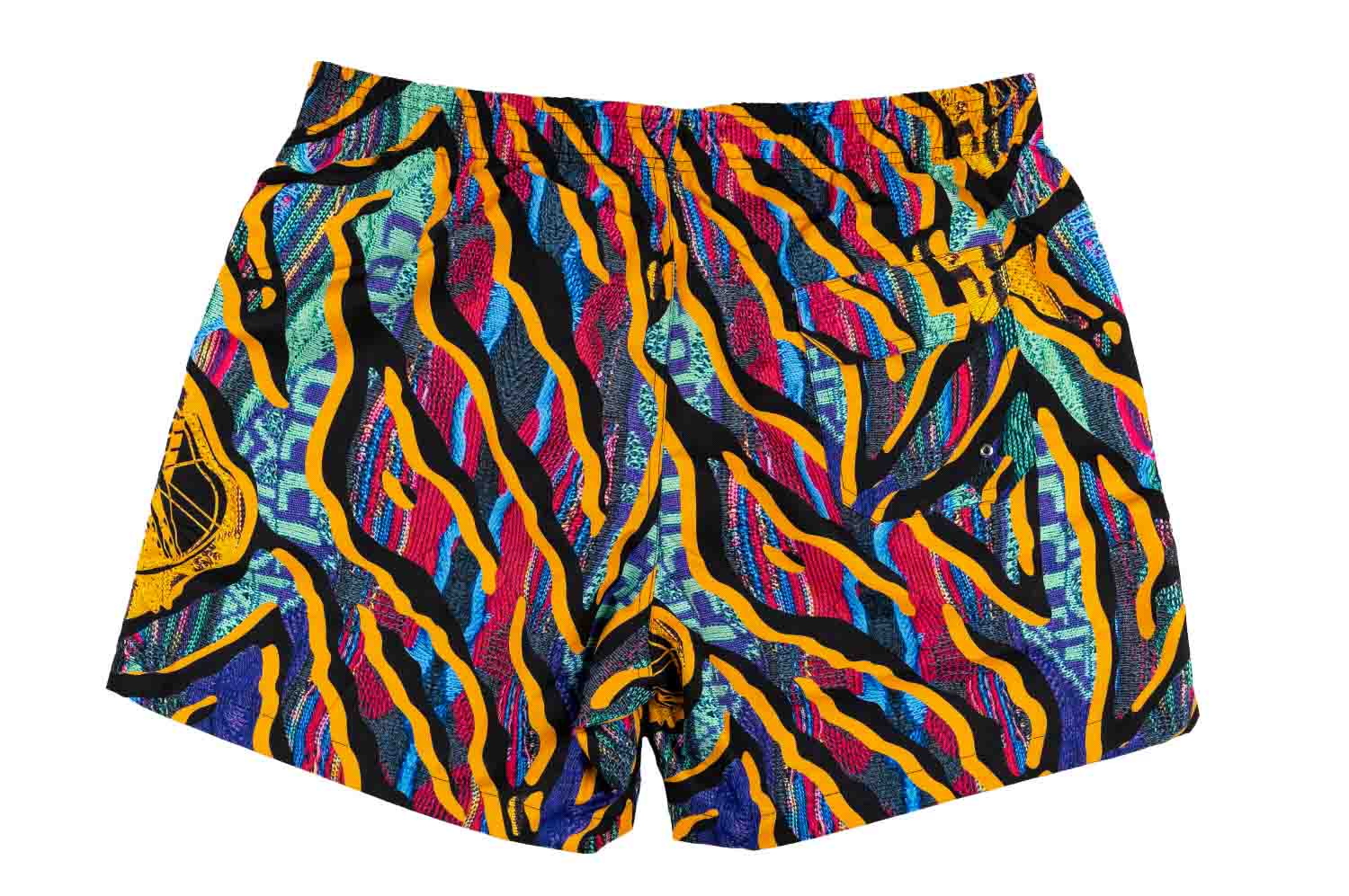 Carlo Colucci - Badeshorts mit Strickmusterdruck - Shorts-Badehose