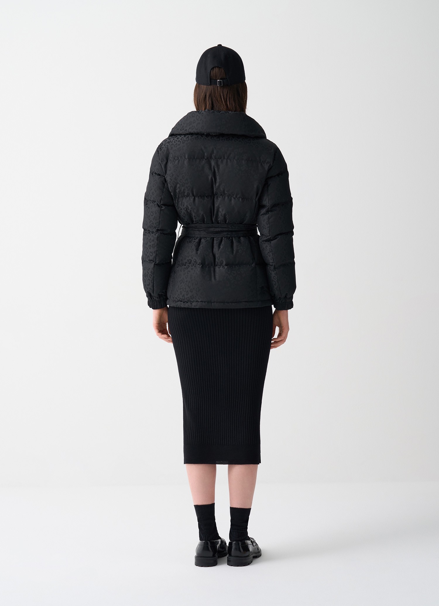 Colmar, Steppjacke Mit Animal-print Und Gürtel, Farbe: Schwarz, Größe: 44