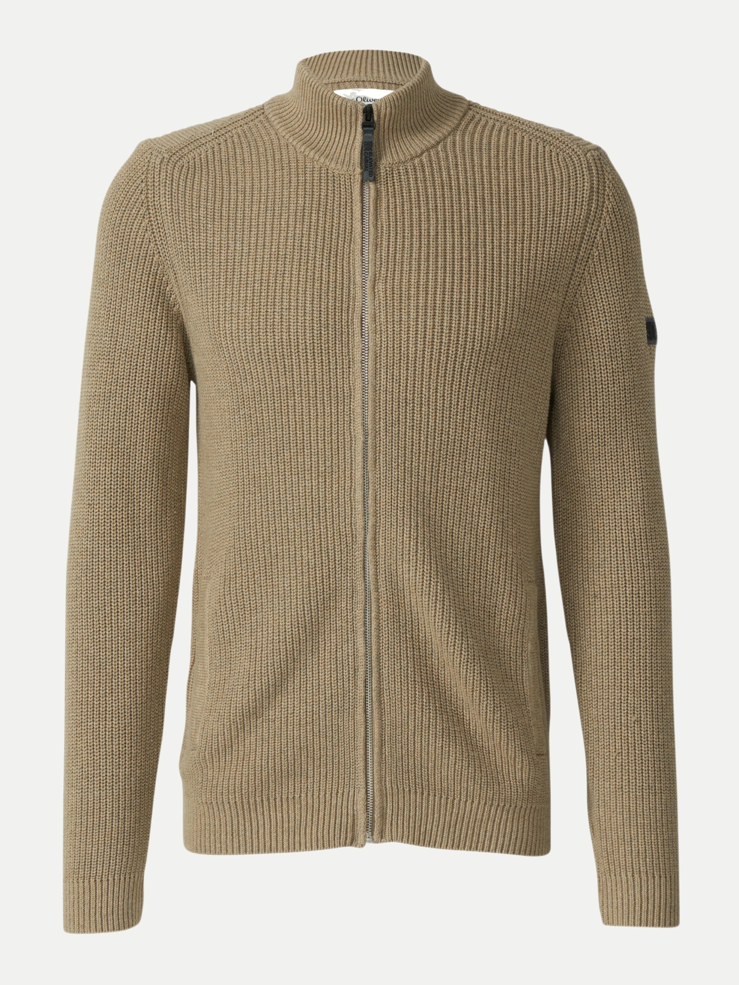 S.Oliver RED LABEL Struktur-Strickjacke mit Eingrifftaschen, Größe XL